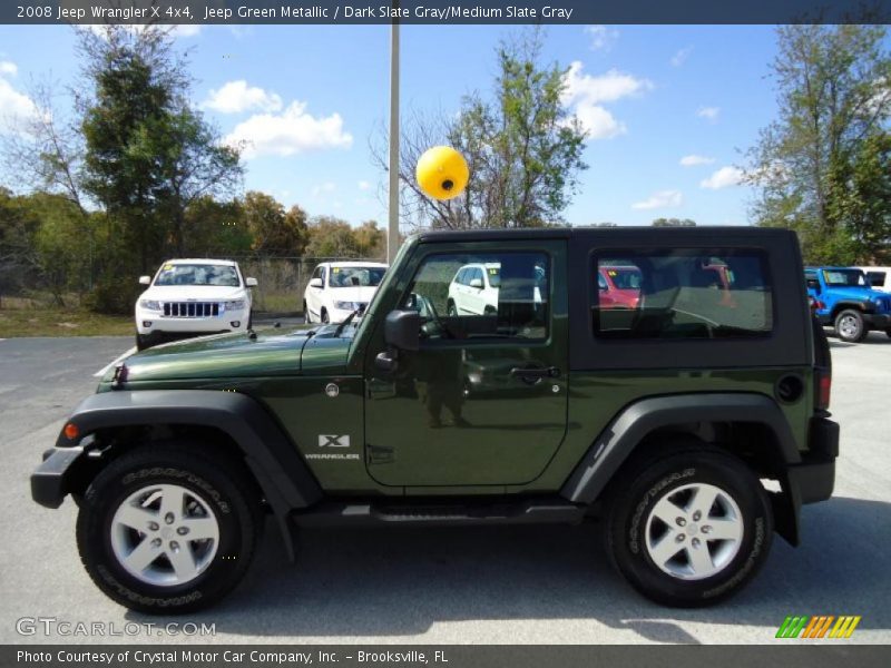 Jeep Green Metallic / Dark Slate Gray/Medium Slate Gray 2008 Jeep Wrangler X 4x4