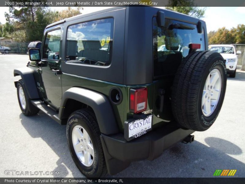 Jeep Green Metallic / Dark Slate Gray/Medium Slate Gray 2008 Jeep Wrangler X 4x4