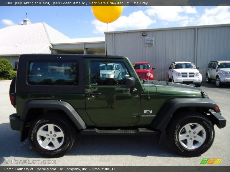 Jeep Green Metallic / Dark Slate Gray/Medium Slate Gray 2008 Jeep Wrangler X 4x4