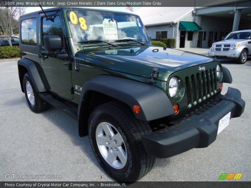 Jeep Green Metallic / Dark Slate Gray/Medium Slate Gray 2008 Jeep Wrangler X 4x4