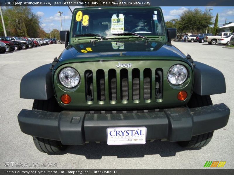 Jeep Green Metallic / Dark Slate Gray/Medium Slate Gray 2008 Jeep Wrangler X 4x4