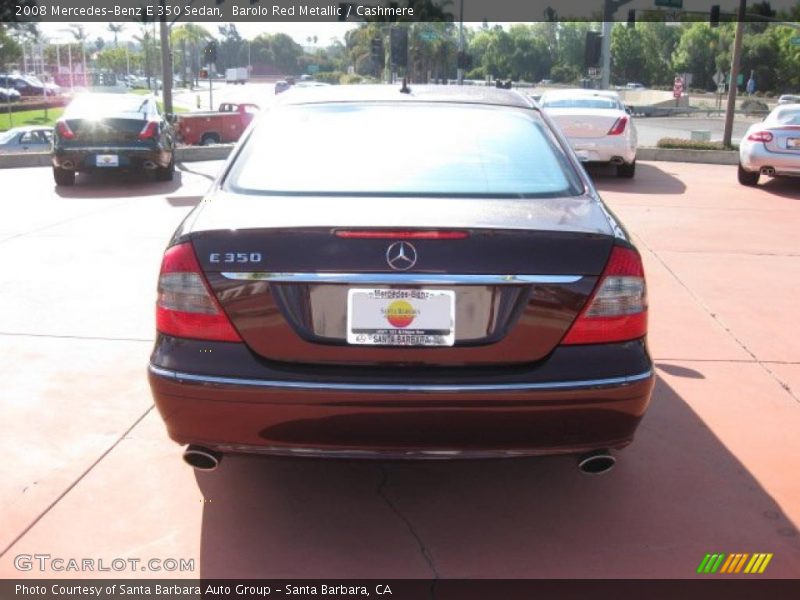 Barolo Red Metallic / Cashmere 2008 Mercedes-Benz E 350 Sedan