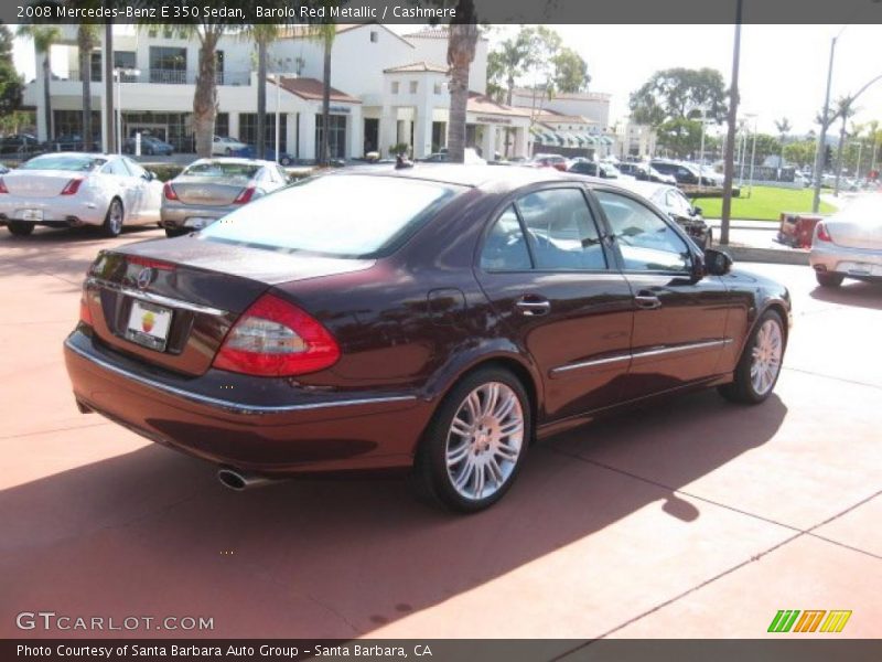 Barolo Red Metallic / Cashmere 2008 Mercedes-Benz E 350 Sedan