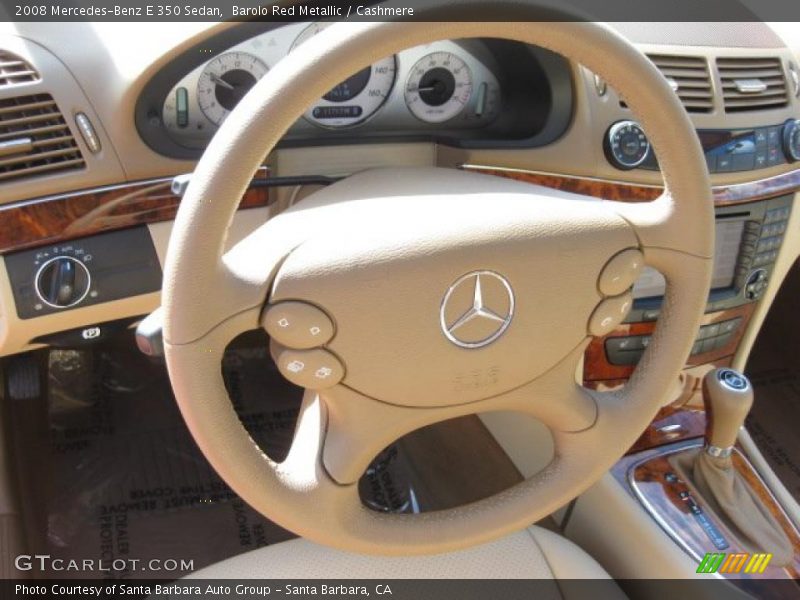 Barolo Red Metallic / Cashmere 2008 Mercedes-Benz E 350 Sedan