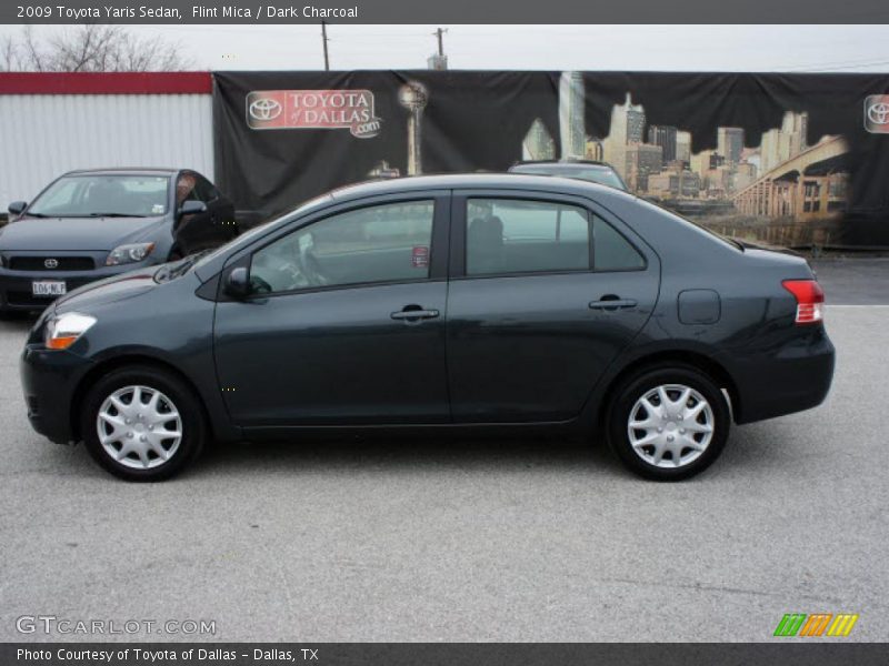 Flint Mica / Dark Charcoal 2009 Toyota Yaris Sedan