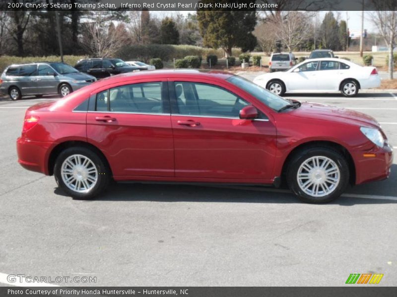 Inferno Red Crystal Pearl / Dark Khaki/Light Graystone 2007 Chrysler Sebring Touring Sedan