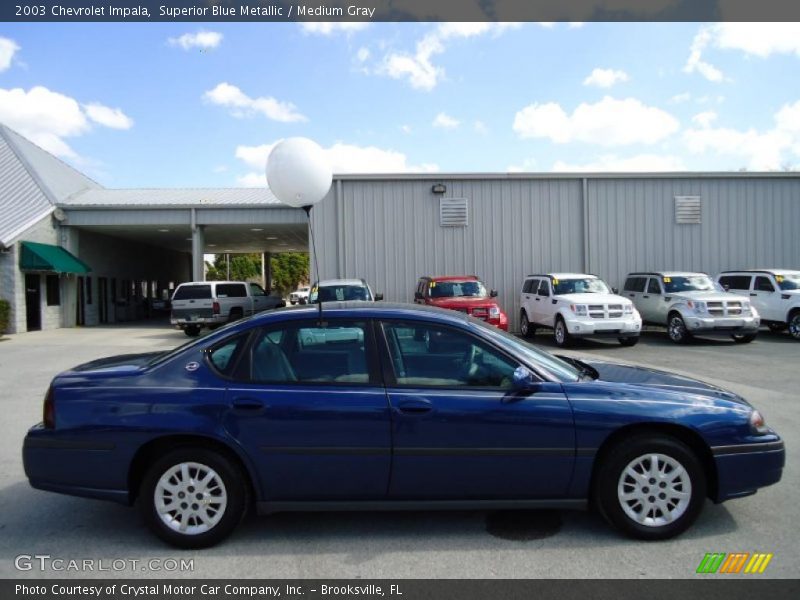 Superior Blue Metallic / Medium Gray 2003 Chevrolet Impala
