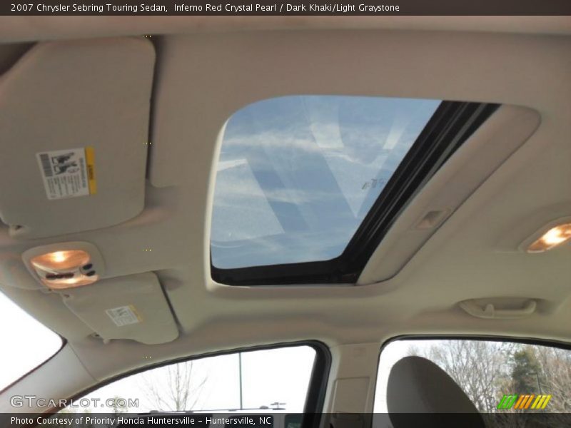 Inferno Red Crystal Pearl / Dark Khaki/Light Graystone 2007 Chrysler Sebring Touring Sedan