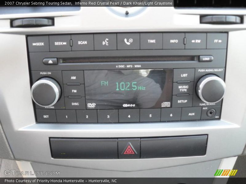 Inferno Red Crystal Pearl / Dark Khaki/Light Graystone 2007 Chrysler Sebring Touring Sedan