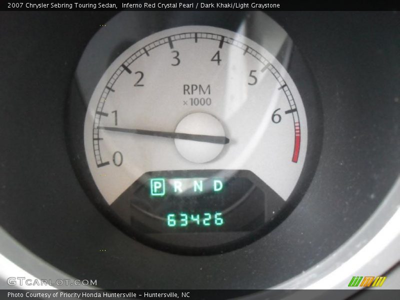 Inferno Red Crystal Pearl / Dark Khaki/Light Graystone 2007 Chrysler Sebring Touring Sedan