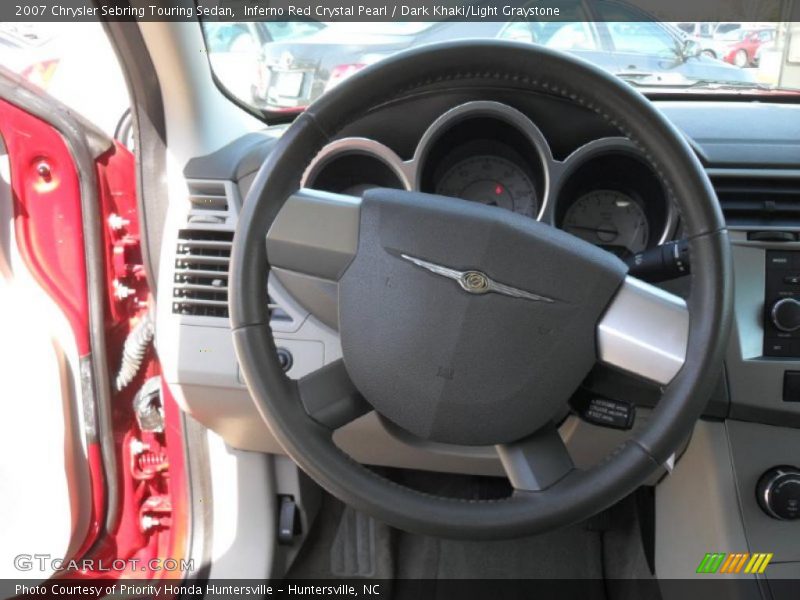 Inferno Red Crystal Pearl / Dark Khaki/Light Graystone 2007 Chrysler Sebring Touring Sedan