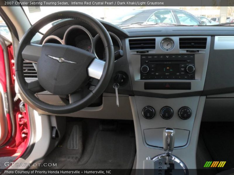 Inferno Red Crystal Pearl / Dark Khaki/Light Graystone 2007 Chrysler Sebring Touring Sedan
