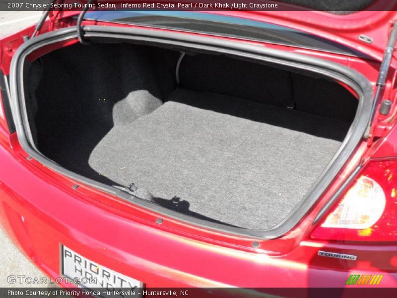 Inferno Red Crystal Pearl / Dark Khaki/Light Graystone 2007 Chrysler Sebring Touring Sedan