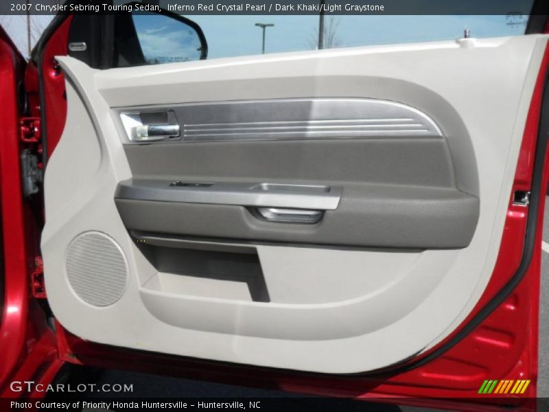 Inferno Red Crystal Pearl / Dark Khaki/Light Graystone 2007 Chrysler Sebring Touring Sedan