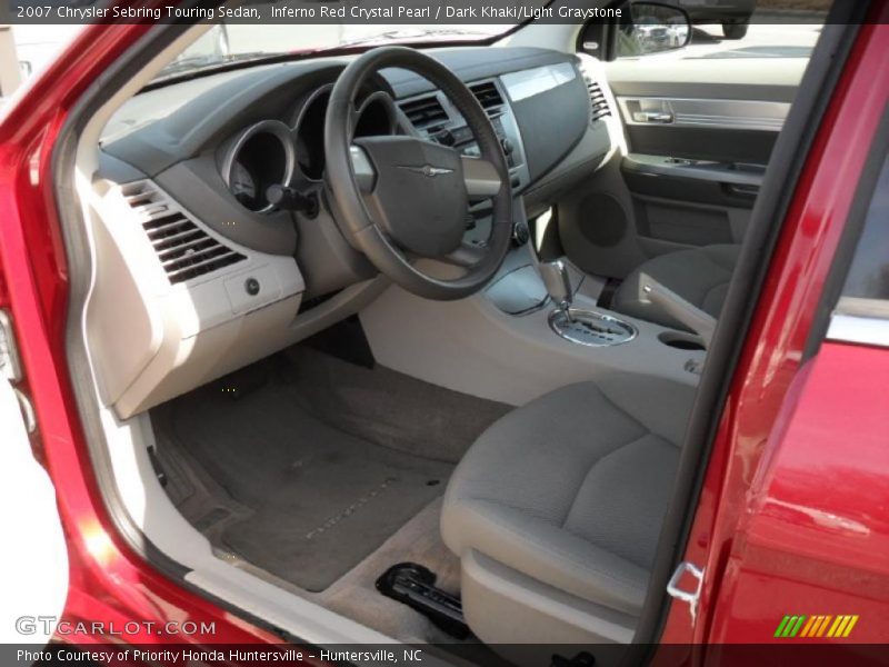 Inferno Red Crystal Pearl / Dark Khaki/Light Graystone 2007 Chrysler Sebring Touring Sedan