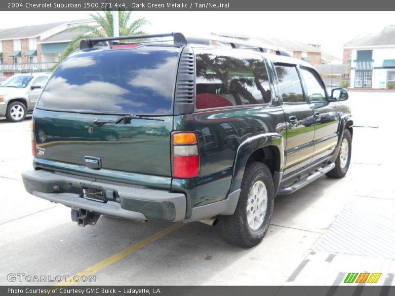 Dark Green Metallic / Tan/Neutral 2004 Chevrolet Suburban 1500 Z71 4x4