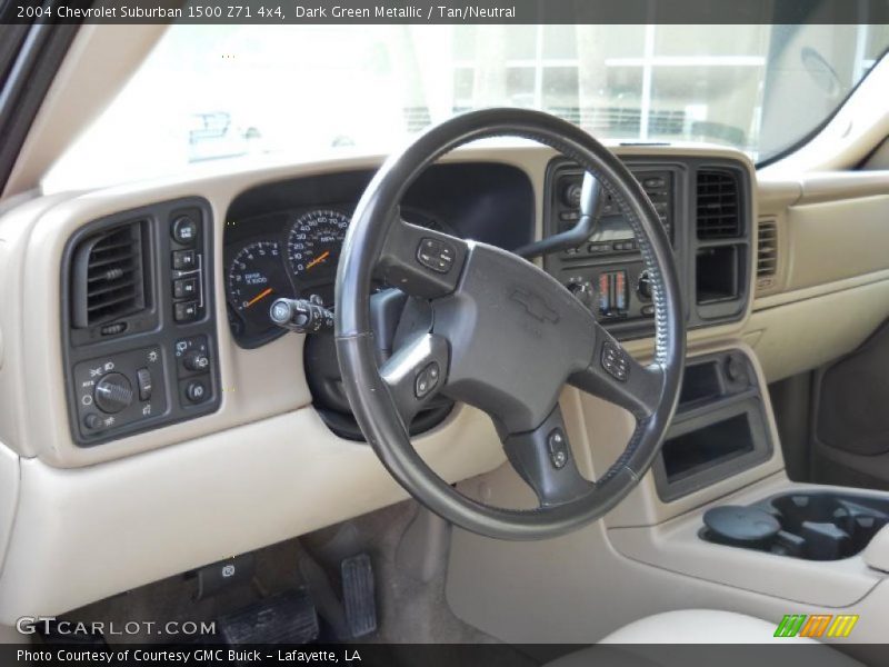 Dark Green Metallic / Tan/Neutral 2004 Chevrolet Suburban 1500 Z71 4x4