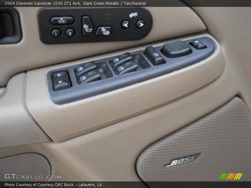 Dark Green Metallic / Tan/Neutral 2004 Chevrolet Suburban 1500 Z71 4x4
