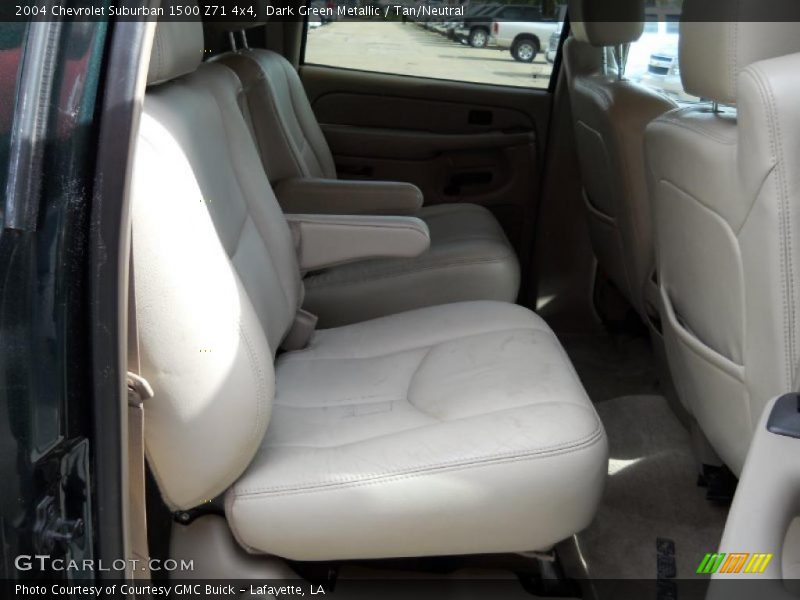 Dark Green Metallic / Tan/Neutral 2004 Chevrolet Suburban 1500 Z71 4x4