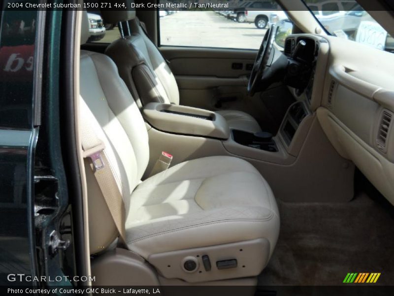 Dark Green Metallic / Tan/Neutral 2004 Chevrolet Suburban 1500 Z71 4x4