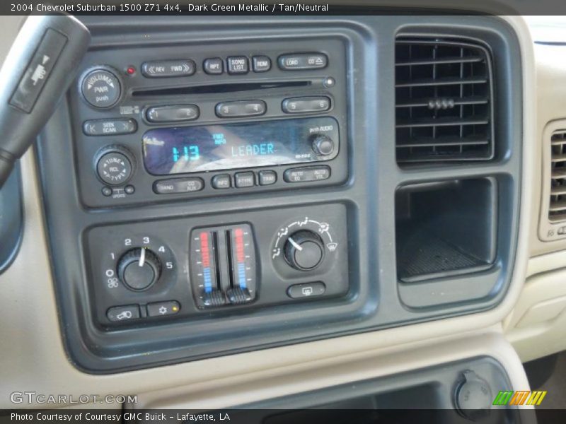 Dark Green Metallic / Tan/Neutral 2004 Chevrolet Suburban 1500 Z71 4x4