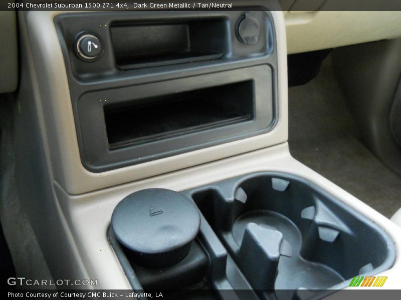 Dark Green Metallic / Tan/Neutral 2004 Chevrolet Suburban 1500 Z71 4x4
