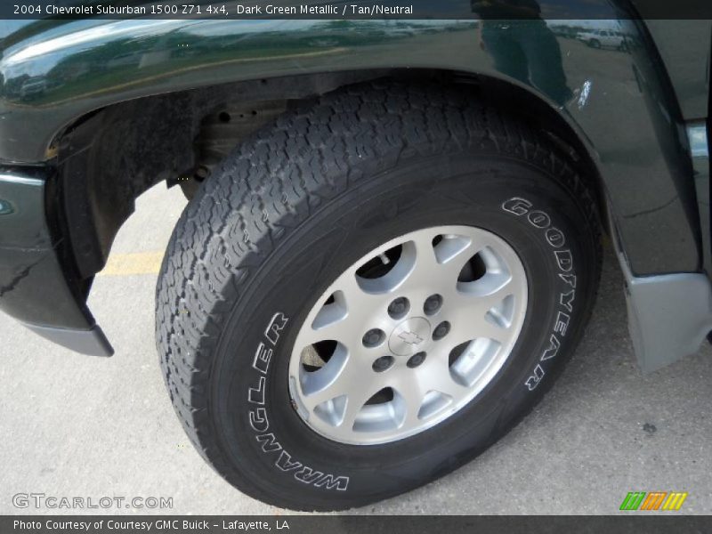 Dark Green Metallic / Tan/Neutral 2004 Chevrolet Suburban 1500 Z71 4x4