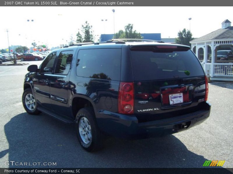 Blue-Green Crystal / Cocoa/Light Cashmere 2007 GMC Yukon XL 1500 SLE