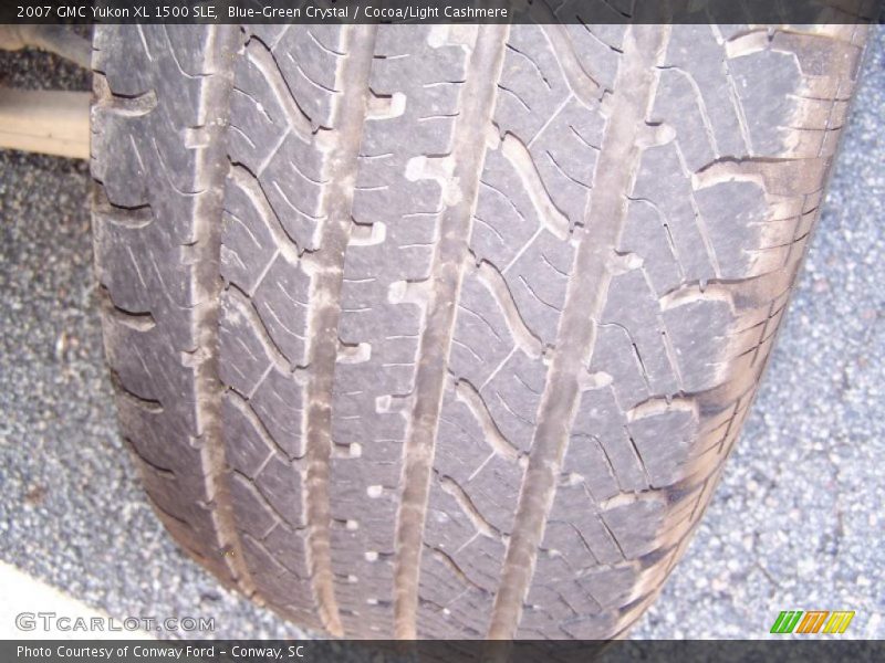 Blue-Green Crystal / Cocoa/Light Cashmere 2007 GMC Yukon XL 1500 SLE