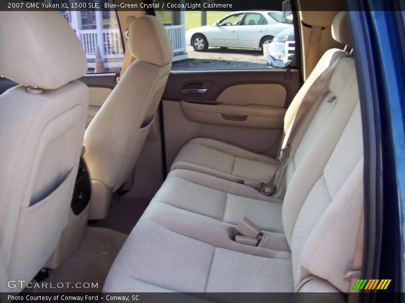 Blue-Green Crystal / Cocoa/Light Cashmere 2007 GMC Yukon XL 1500 SLE