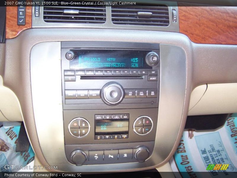 Blue-Green Crystal / Cocoa/Light Cashmere 2007 GMC Yukon XL 1500 SLE