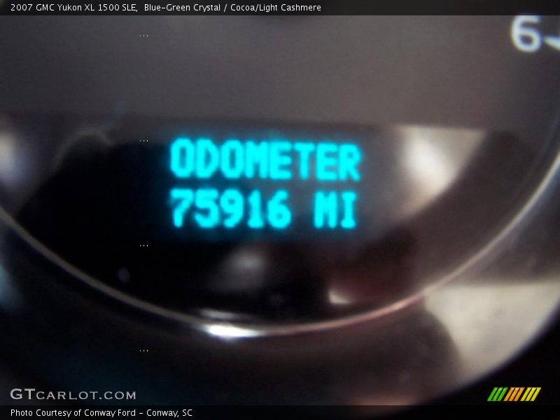 Blue-Green Crystal / Cocoa/Light Cashmere 2007 GMC Yukon XL 1500 SLE