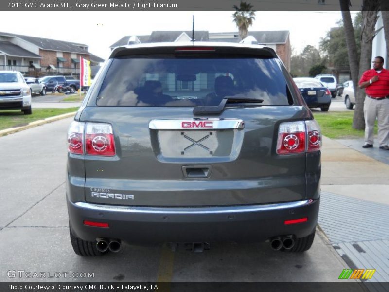 Gray Green Metallic / Light Titanium 2011 GMC Acadia SLE