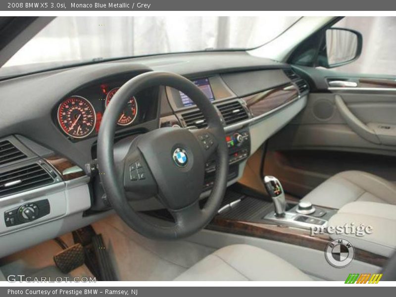 Monaco Blue Metallic / Grey 2008 BMW X5 3.0si