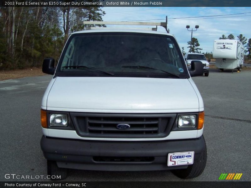 Oxford White / Medium Pebble 2003 Ford E Series Van E350 Super Duty Commercial