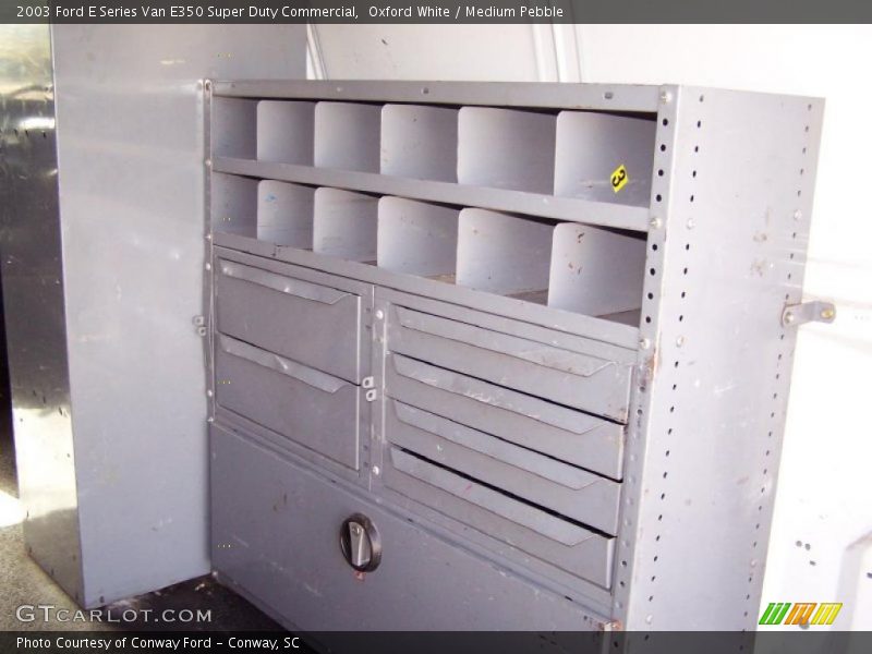 Oxford White / Medium Pebble 2003 Ford E Series Van E350 Super Duty Commercial