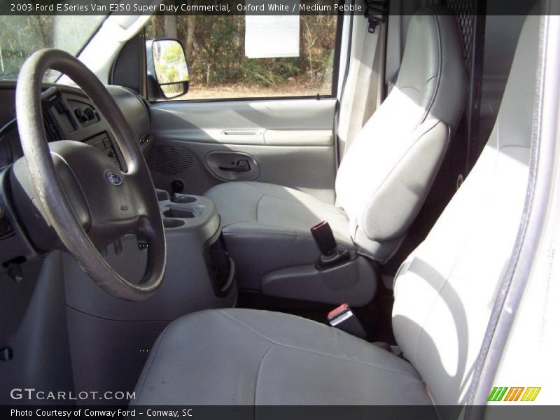 Oxford White / Medium Pebble 2003 Ford E Series Van E350 Super Duty Commercial