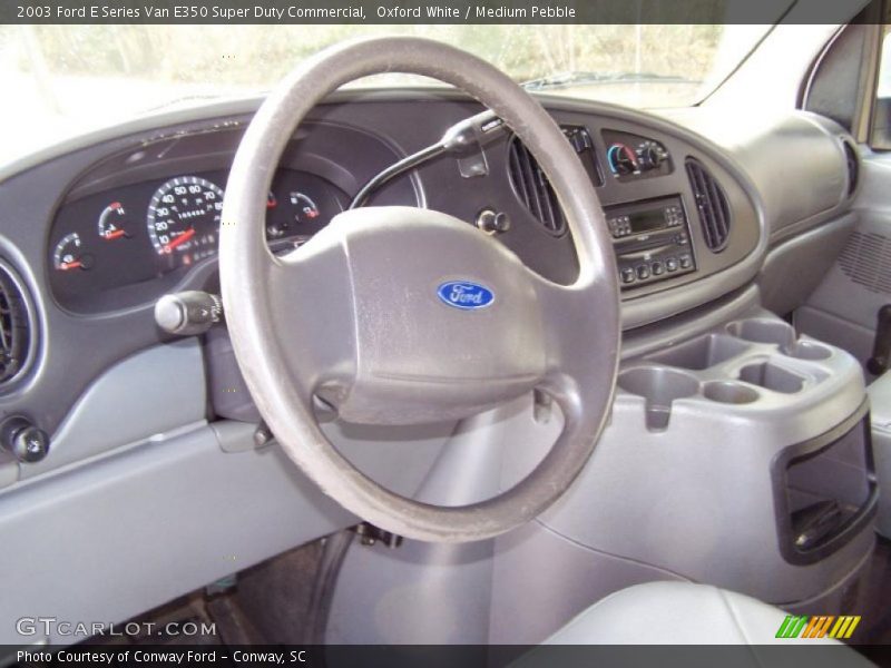 Oxford White / Medium Pebble 2003 Ford E Series Van E350 Super Duty Commercial