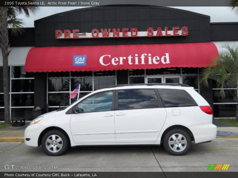 Arctic Frost Pearl / Stone Gray 2006 Toyota Sienna LE