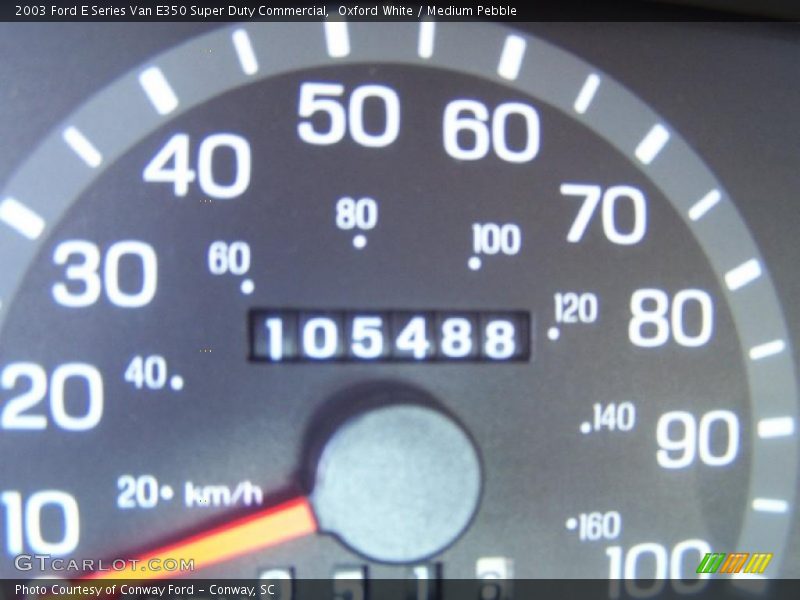 Oxford White / Medium Pebble 2003 Ford E Series Van E350 Super Duty Commercial