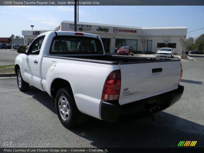 Super White / Graphite Gray 2008 Toyota Tacoma Regular Cab