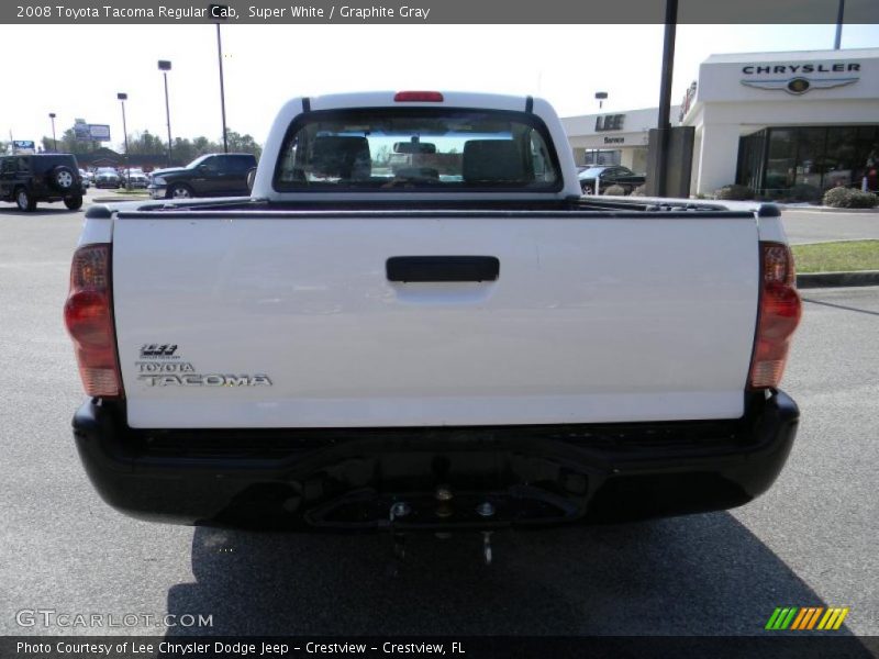 Super White / Graphite Gray 2008 Toyota Tacoma Regular Cab