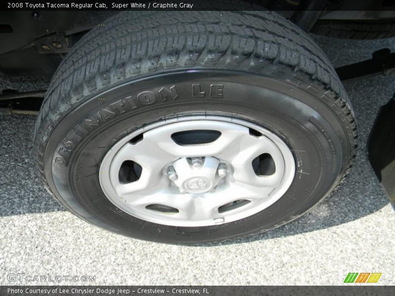 Super White / Graphite Gray 2008 Toyota Tacoma Regular Cab