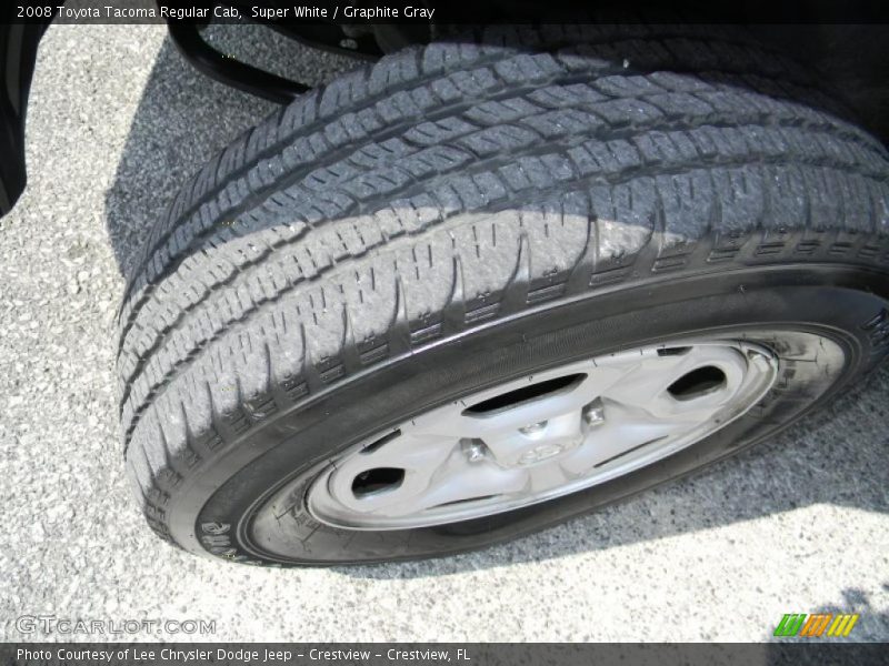 Super White / Graphite Gray 2008 Toyota Tacoma Regular Cab