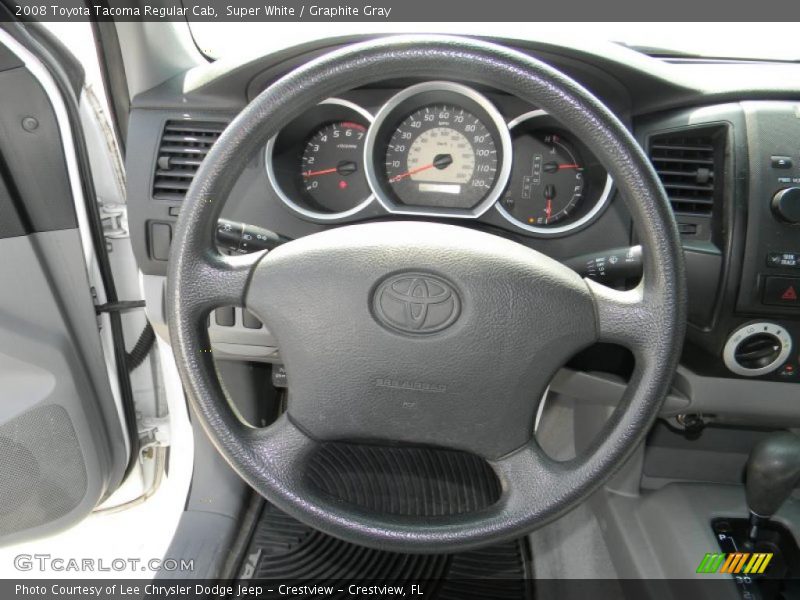 Super White / Graphite Gray 2008 Toyota Tacoma Regular Cab