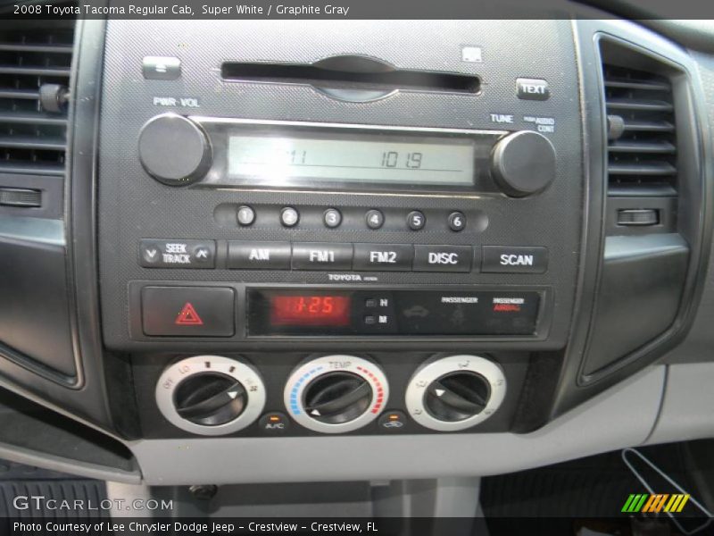Super White / Graphite Gray 2008 Toyota Tacoma Regular Cab