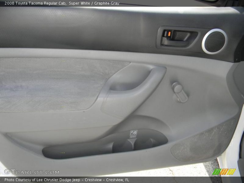 Super White / Graphite Gray 2008 Toyota Tacoma Regular Cab