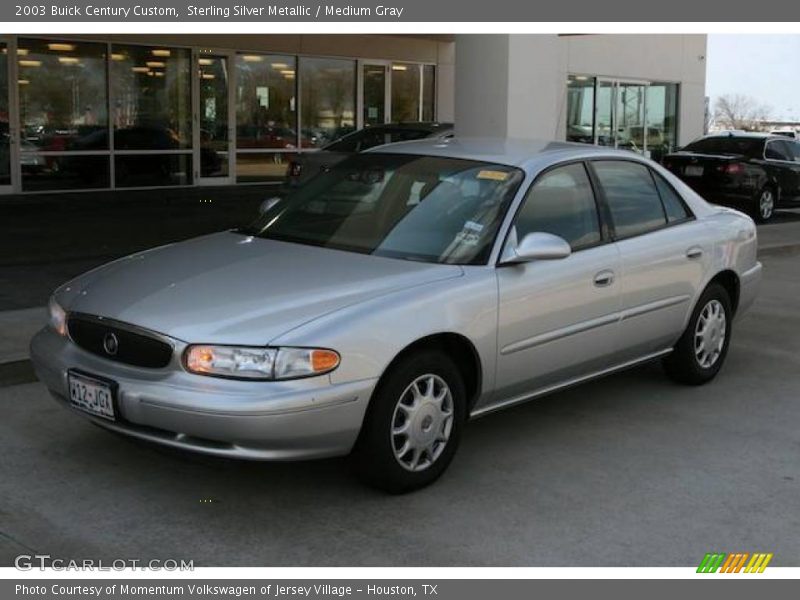 Sterling Silver Metallic / Medium Gray 2003 Buick Century Custom