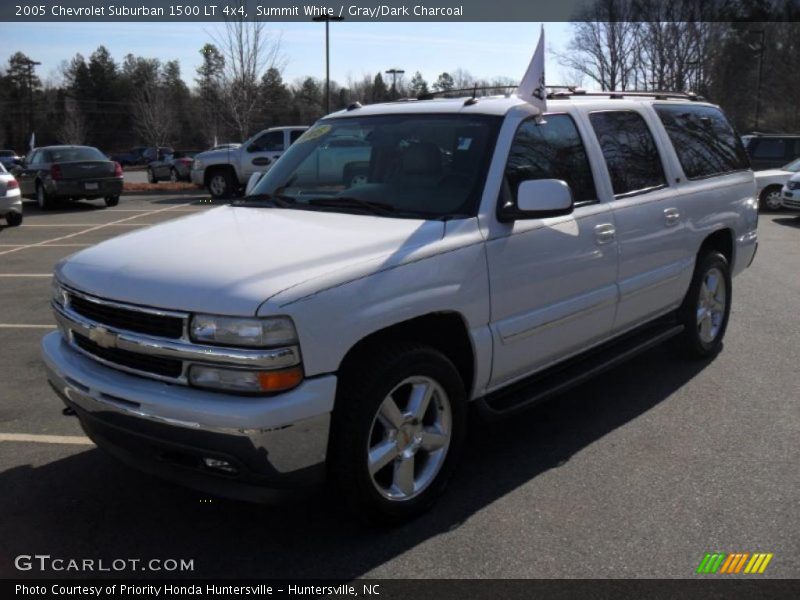 Summit White / Gray/Dark Charcoal 2005 Chevrolet Suburban 1500 LT 4x4