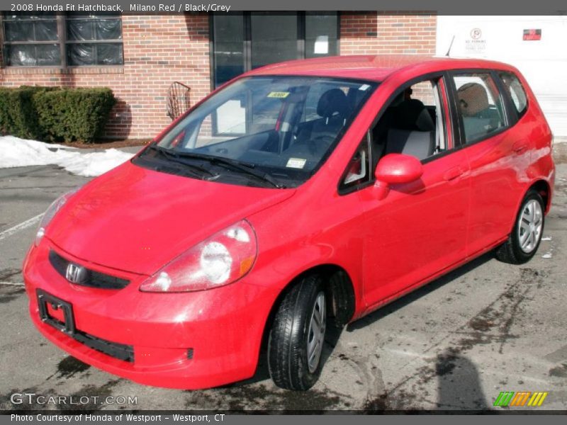 Milano Red / Black/Grey 2008 Honda Fit Hatchback